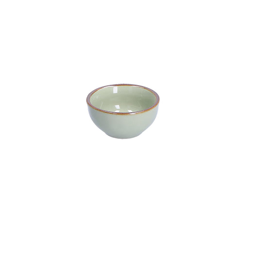 Ciotolina in porcellana di colore tè verde. Colori e forme moderne si mescolano con armonia ed elementi della tradizione. Dimensioni: cm Ø 7 x 3,5 h. Materiali: Stoneware Lavabile in lavastoviglie Utilizzabile in microonde Non Utilizzabile in forno tradizionale. In negozio e online su tuttochic.live
