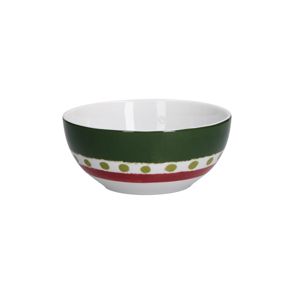 Set di 6 ciotole in porcellana decorata Dimensioni: singola ciotola diametro cm 15 x 6,5 h. Cozy Cottage Rendere l’ordinario straordinario: la tavola con lo stile allegro e i colori di Cozy Cottage diventa una festa. Lavabile in lavastoviglie. Utilizzabile in forno a microonde. In negozio e online su tuttochic.live