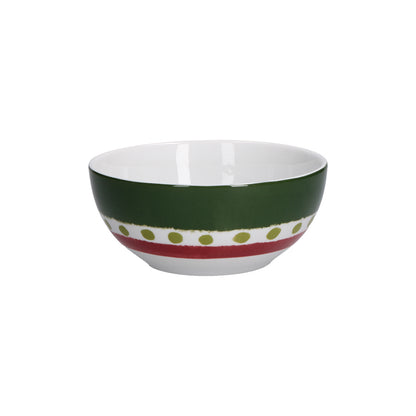 Set di 6 ciotole in porcellana decorata Dimensioni: singola ciotola diametro cm 15 x 6,5 h. Cozy Cottage Rendere l’ordinario straordinario: la tavola con lo stile allegro e i colori di Cozy Cottage diventa una festa. Lavabile in lavastoviglie. Utilizzabile in forno a microonde. In negozio e online su tuttochic.live