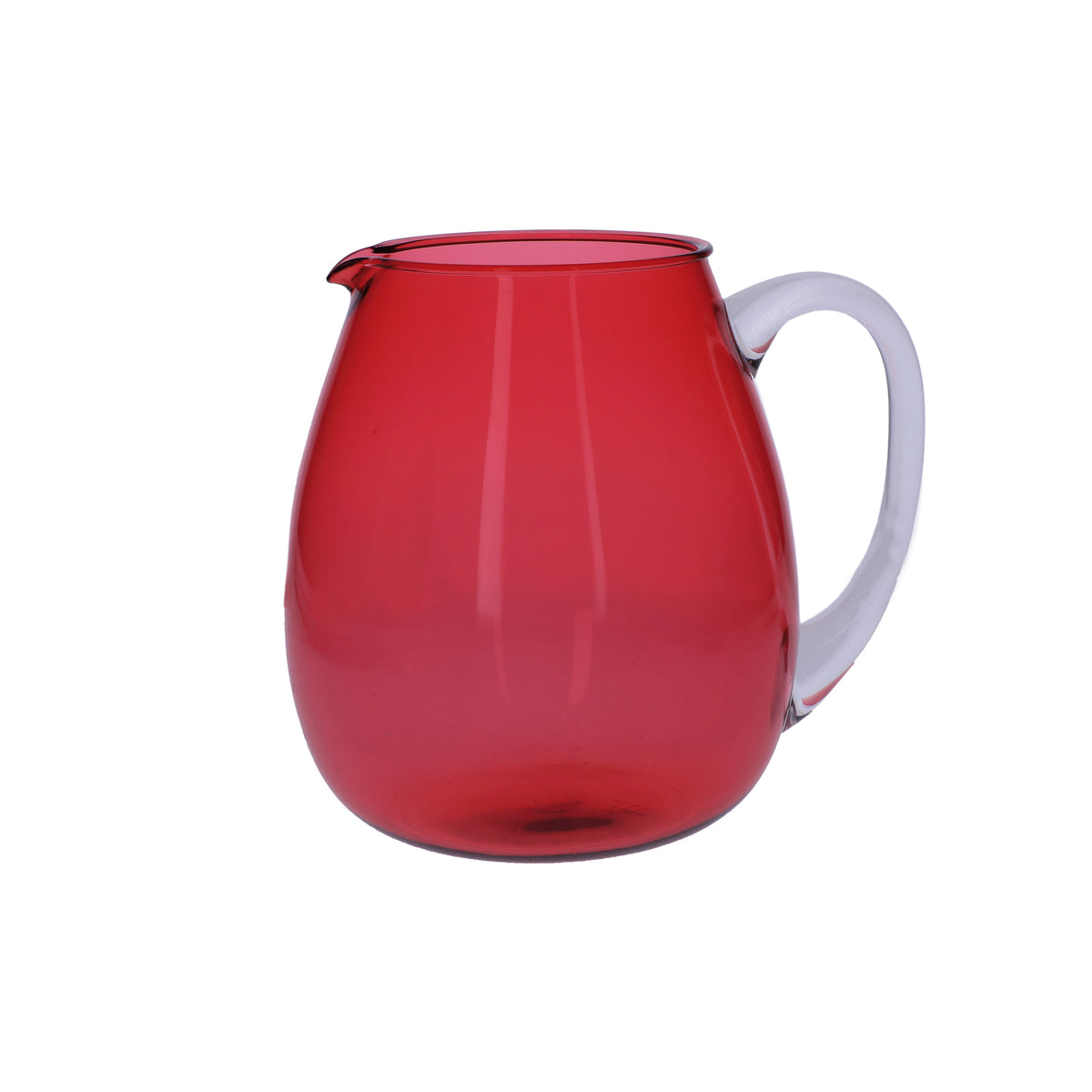 Brocca in acrilico color fragola, per alimenti, lavabile in lavastoviglie. Capacità: lt. 2,5Dimensioni: ø 20 x h 20 cm. In negozio e online su tuttochic.live