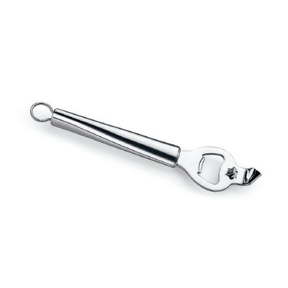 Apribottiglie in acciaio inox cm. 18,5. Professionali, maneggevoli e pratici, un aiuto ideale in cucina, sono adatti per la preparazione di tutte le ricette. 