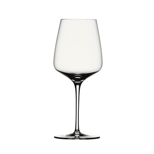Set di 4 calici vino rosso da degustazione Bordeaux in vetro cristallino. Dimensioni: mm 100 x 238 h - Capacità: 635 ml. Lavabile in lavastoviglie. In negozio e online su tuttochic.live