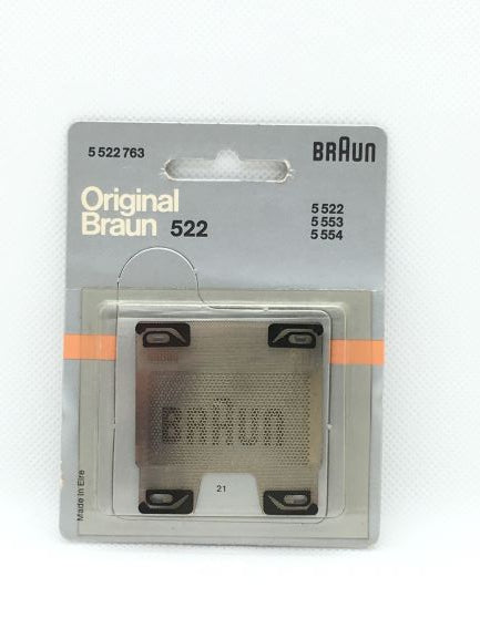 Lamina di ricambio 522 per rasoi Braun vintage. Adatta ai seguenti modelli: Braun 255/252 Braun Synchron universal Braun Sixtant two-way Braun Sixtant compact two-way Braun International Braun Synchron rechargeable Braun battery 100/200i Braun Sixtant compact battery. In negozio e online su tuttochic.live