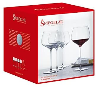 Set di 4 calici vino rosso da degustazione Burgundy in vetro cristallino. Dimensioni: mm 120 x 238 h - Capacità: 725 ml. Lavabile in lavastoviglie. In negozio e online su tuttochic.live