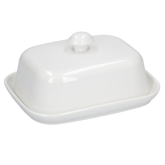 Burriera con coperchio in porcellana bianca. Da mixare con fantasia e creatività sono adatti ad ogni situazione ed aiutano ad arricchire lo stile della tavola. In negozio e online su tuttochic.live