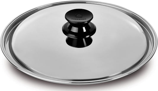 Coperchio bombato in acciaio inox con pomolo in bachelite di Lagostina linea Classica. In negozio e online su tuttochic.live