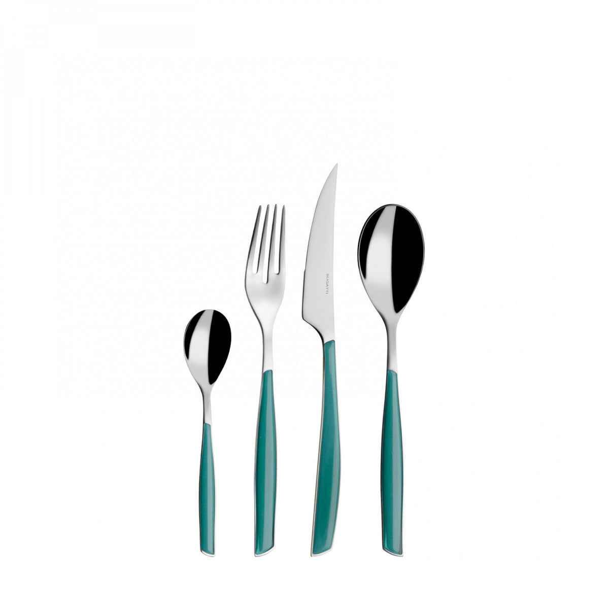 Set 24 pezzi modello Glamour, colorazione del manico verde celadon, confezionato in scatola Glamour con finestra. In negozio e online su tuttochic.live