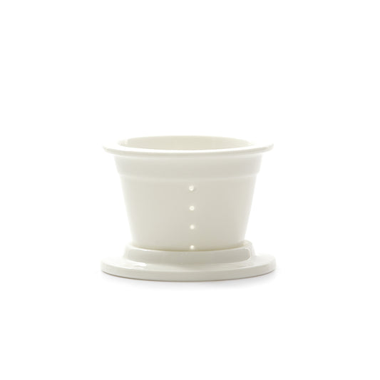 Filtro con coperchio in porcellana per Mug o Tisaniera Atupertu La Porcellana Bianca