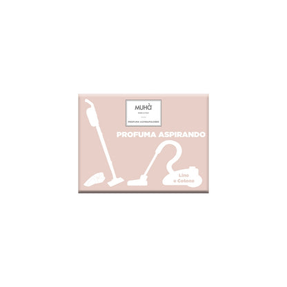 SEMI NATURALI PROFUMATI Usando l’aspirapolvere potrai profumare piacevolmente i tuoi ambienti.  SEMI NATURALI • SENZA SILICONI• SENZA PARABENILA CONFEZIONE CONTIENE 5 BUSTINE Fragranza Lino e Cotone Fragranza intensa, semplice e raffinata ispirata al profumo di pulito. In negozio e online su tuttochic.live
