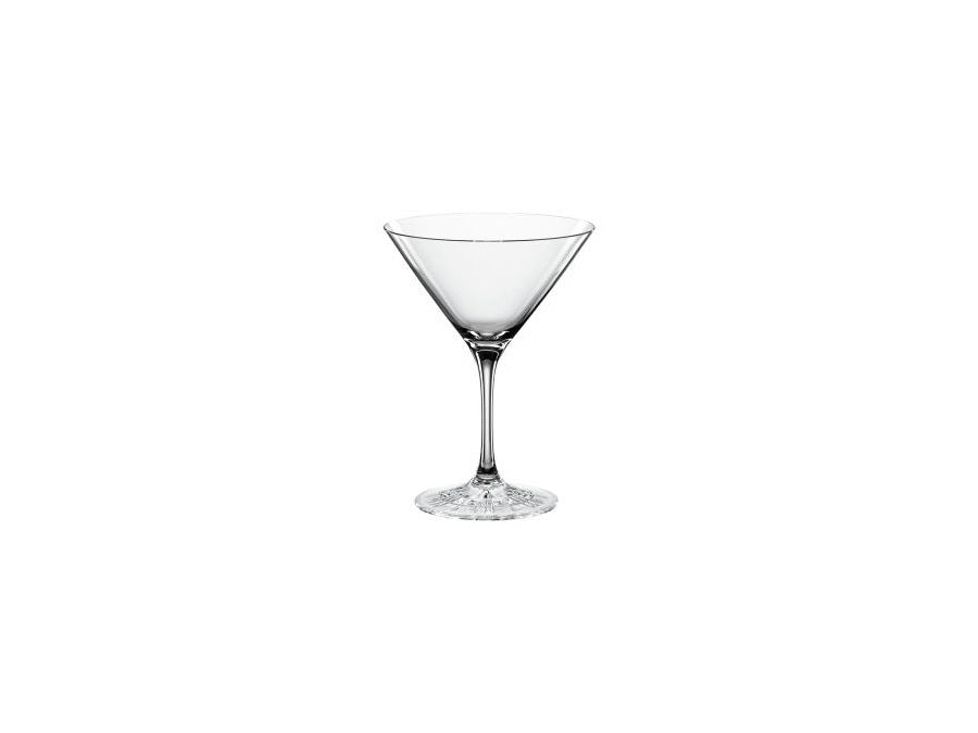 Set di 4 coppe Martini Cocktail in vetro cristallino lavorato. Dimensioni: mm 103 x 140 h - Capacità: 165 ml Lavabile in lavastoviglie. In negozio e online su tuttochic.live