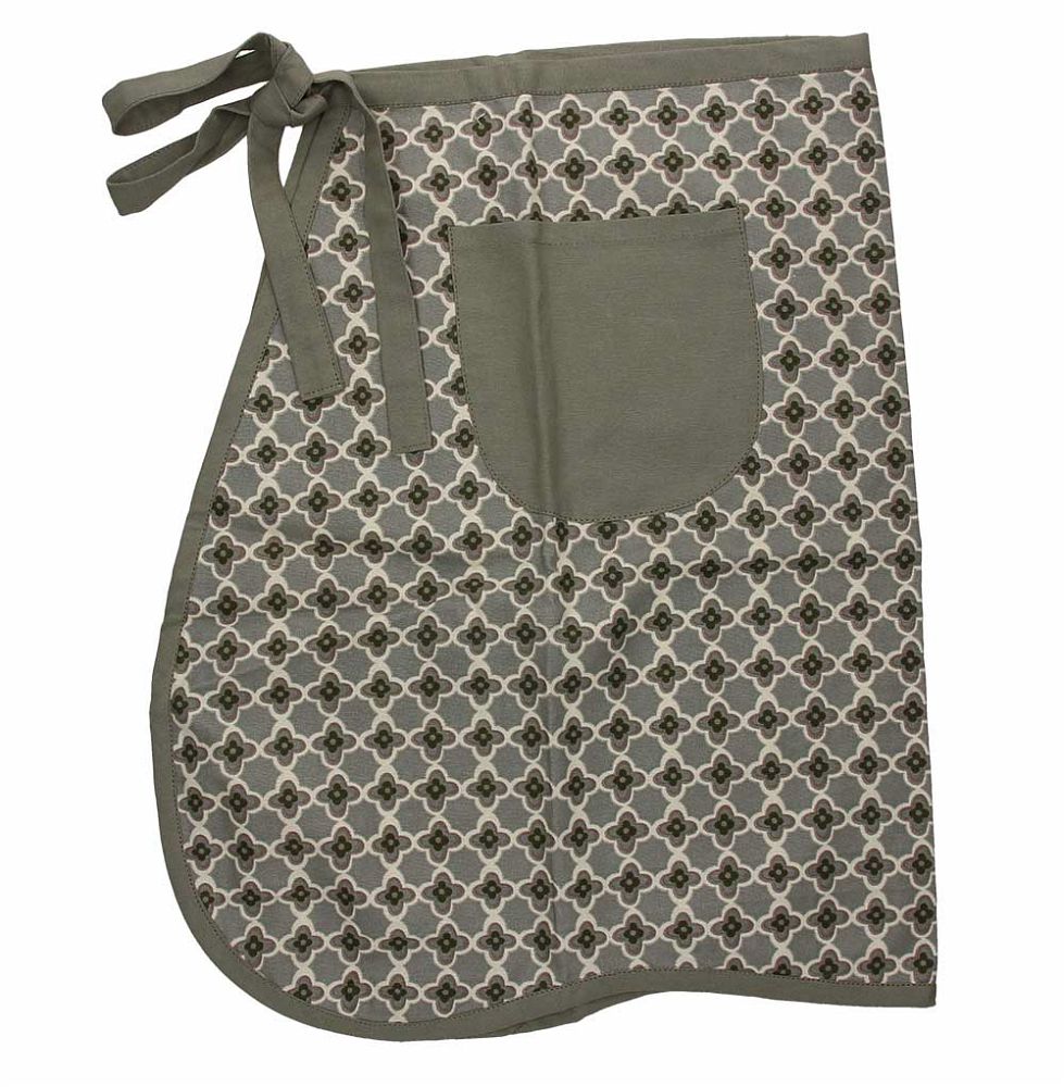 Grembiule vita con tasca laterale in puro cotone, resistente e facile da lavare, misura 83 x 53 cm. In negozio e online su tuttochic.live