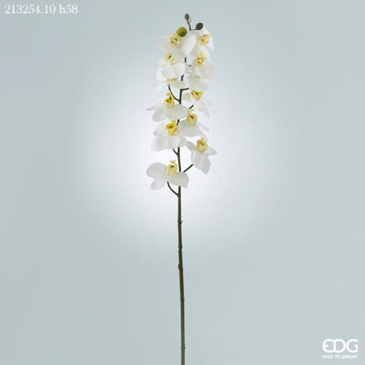 Orchidea Real bianca artificiale cm. 58, ideali per abbellire ogni ambiente. In negozio e online su tuttochic.live