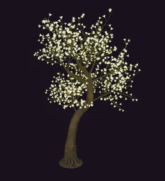 Albero Melo fiorito con 880 led Composto da 1 fusto + 11 rami. Dimensioni: altezza 1,8 mt - Diametro 1,5 mt - Base ø 36 cm. Luce a LED calda. In negozio e online su tuttochic.live