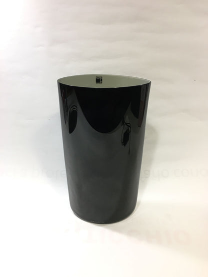 Vaso Luna Carlo Moretti nero e avorio in vetro di Murano soffiato a bocca